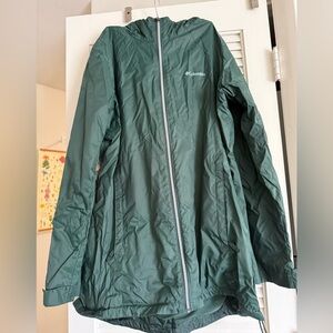 Columbia Forest Green Rain Jacket